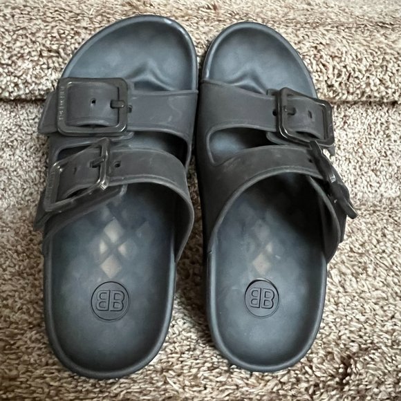 Balenciaga Women's Mallorca Slide PVC Jelly Logo Buckle Sandals. - Picture 8 of 14